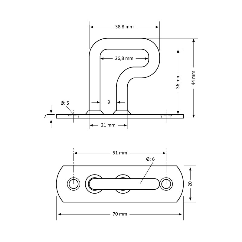 P Tip Dorse Köprüsü - 250 Adet / paket