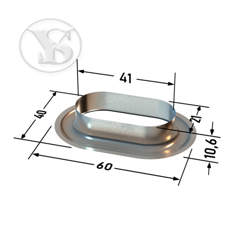 42-22 No. Oval Galvaniz Tır Kapsülü - 500 Adet / paket