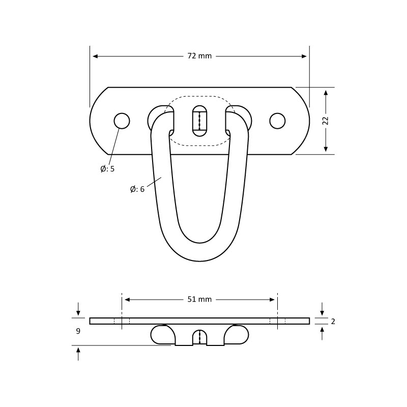 Tek Parça Oynarlı Köprü 37 mm - 250 Adet / paket