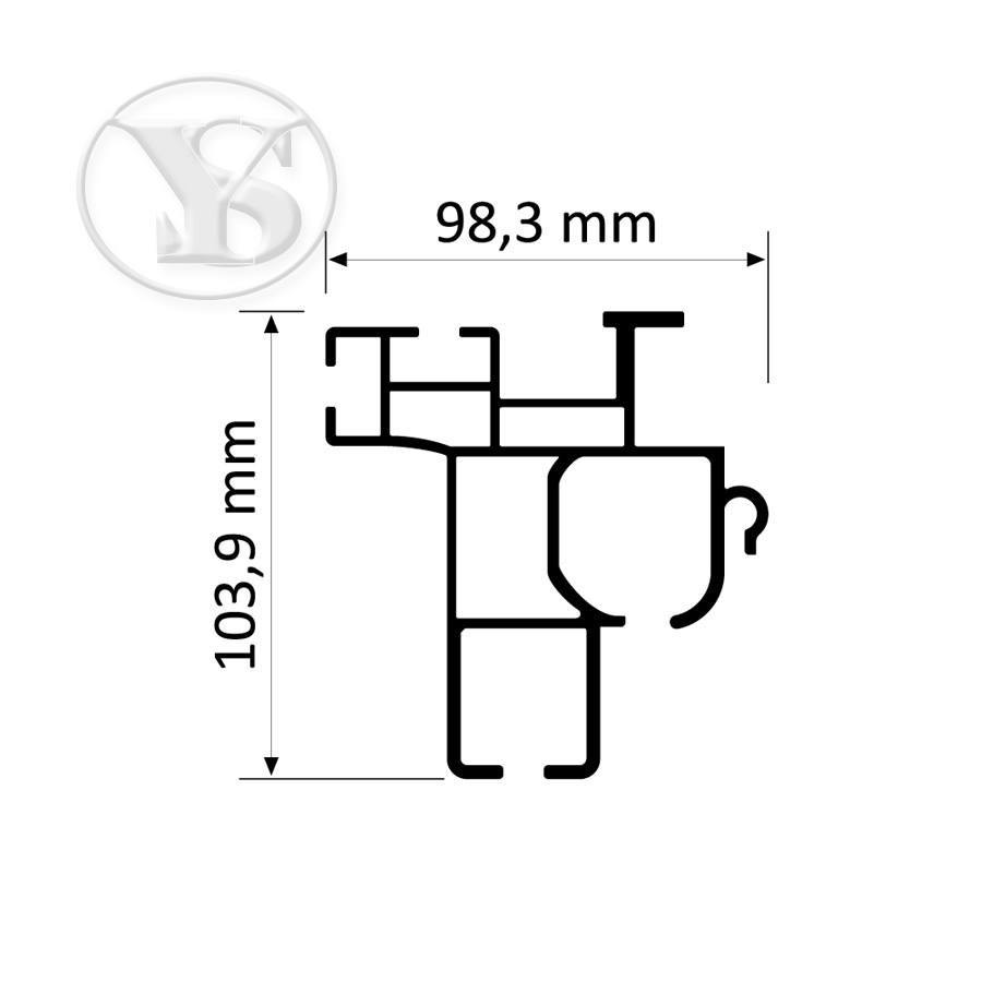 Kayar Çatı Sistemi Profili (105 mm)