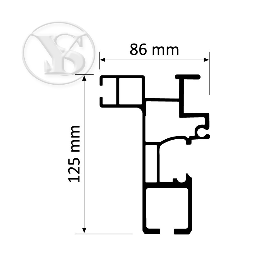 Kayar Çatı Sistemi Profili (125 mm)