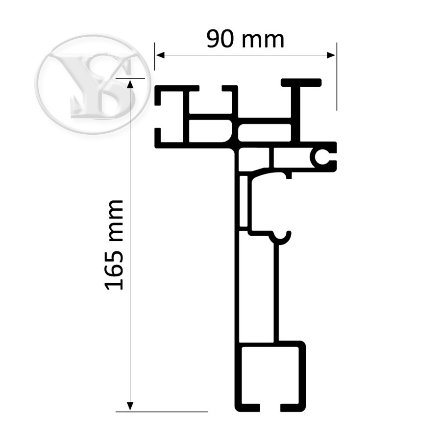 Kayar Çatı Sistemi Profili (165 mm - kalın Seri)