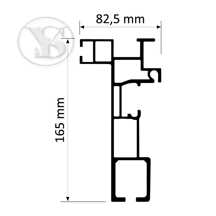 Kayar Çatı Sistemi Profili (165 mm)